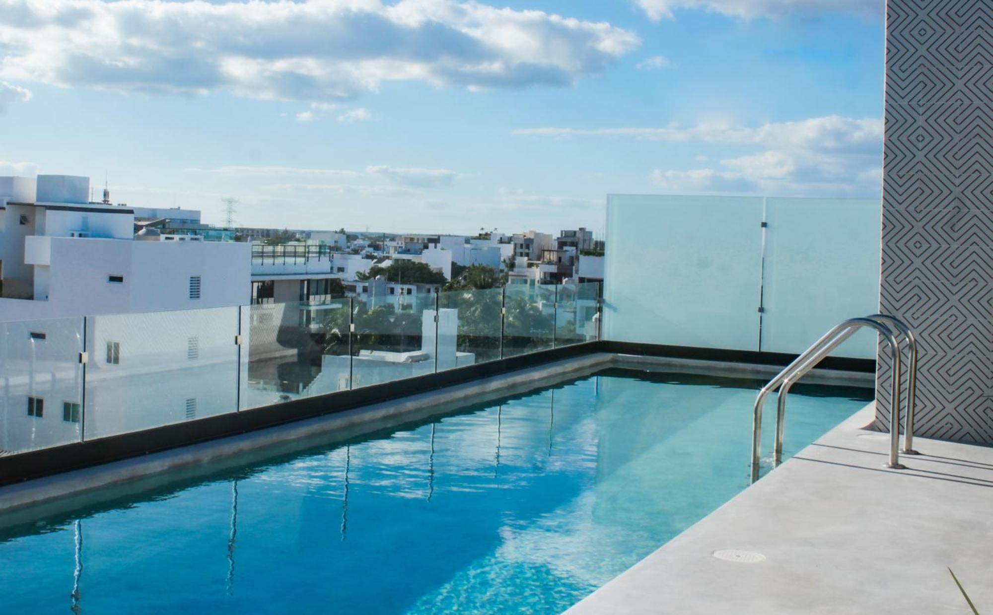 Big, Modern And Beautiful Beach Apartament 1Br Ocean View 신데 델 카르멘 외부 사진