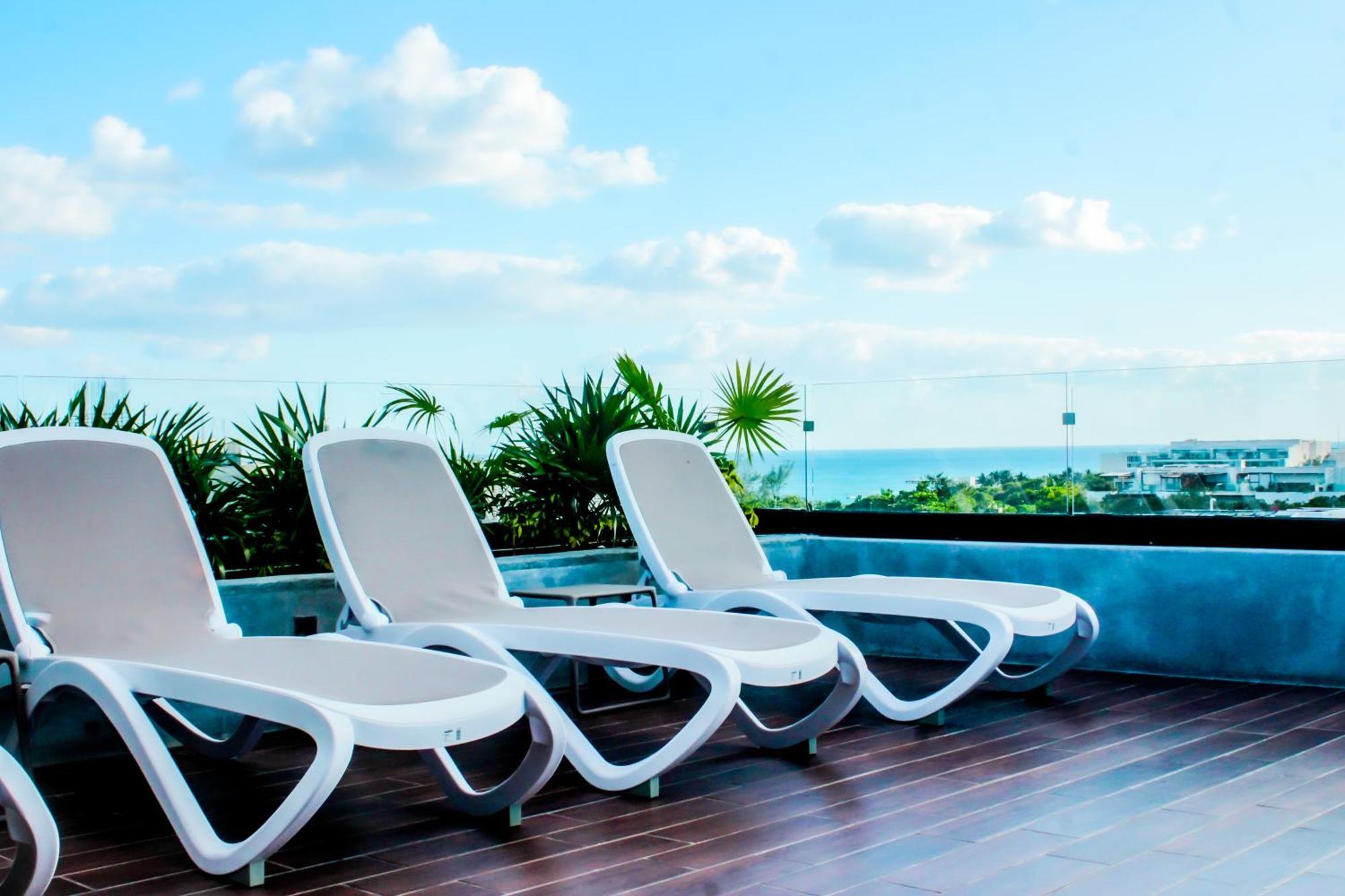Big, Modern And Beautiful Beach Apartament 1Br Ocean View 신데 델 카르멘 외부 사진