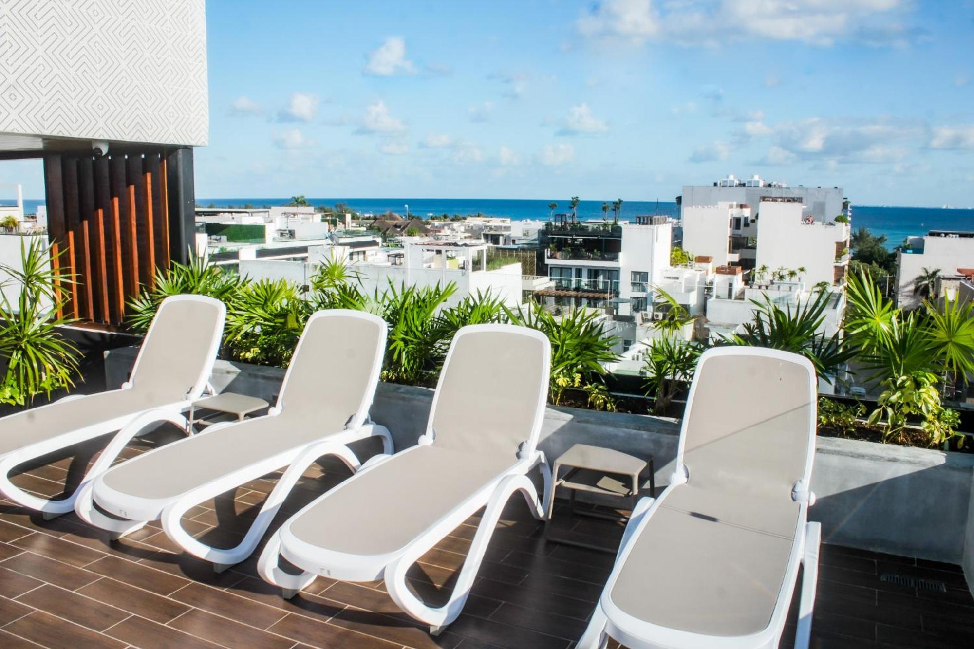 Big, Modern And Beautiful Beach Apartament 1Br Ocean View 신데 델 카르멘 외부 사진