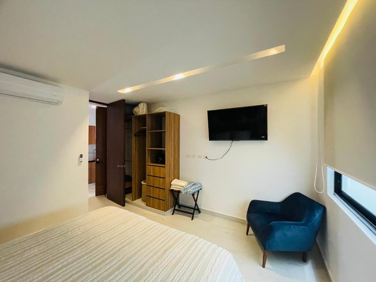 Big, Modern And Beautiful Beach Apartament 1Br Ocean View 신데 델 카르멘 외부 사진
