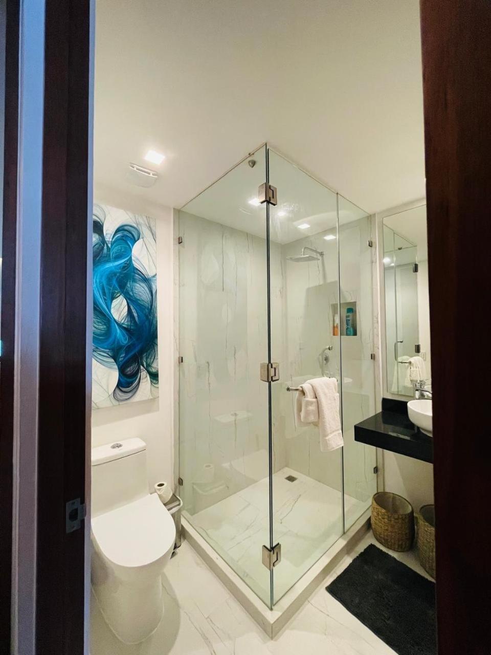 Big, Modern And Beautiful Beach Apartament 1Br Ocean View 신데 델 카르멘 외부 사진