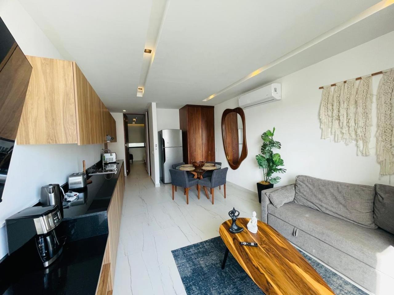 Big, Modern And Beautiful Beach Apartament 1Br Ocean View 신데 델 카르멘 외부 사진