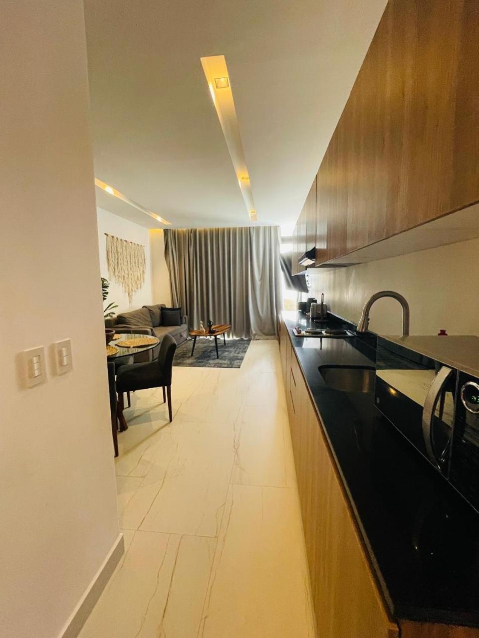 Big, Modern And Beautiful Beach Apartament 1Br Ocean View 신데 델 카르멘 외부 사진