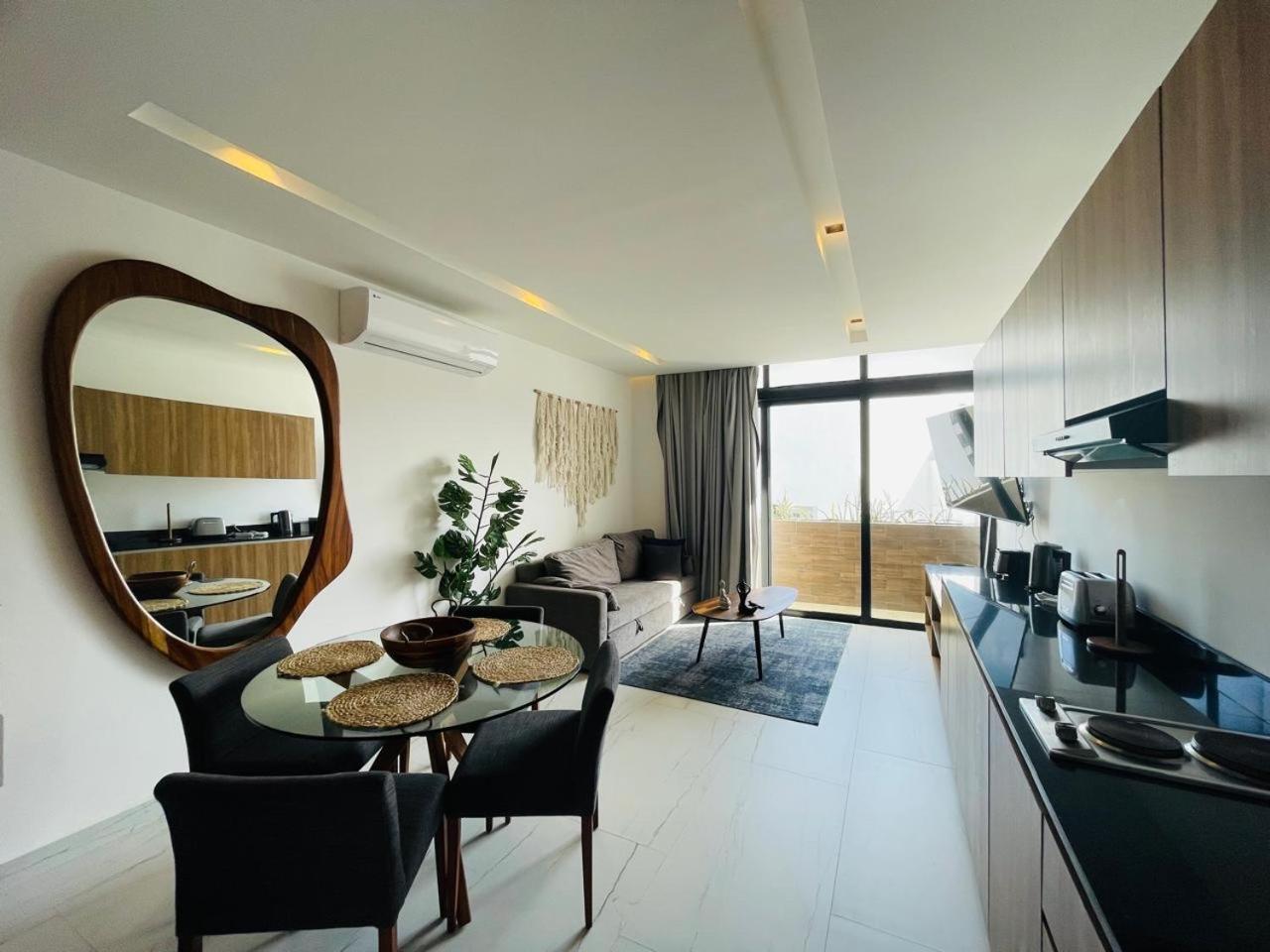 Big, Modern And Beautiful Beach Apartament 1Br Ocean View 신데 델 카르멘 외부 사진